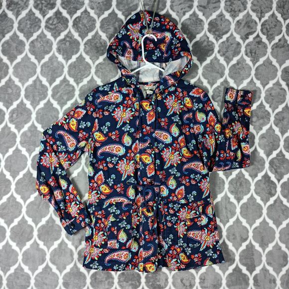 Levi's Jackets & Blazers - Levis Jacket Womens Medium Floral Paisley Hooded Utility Pockets